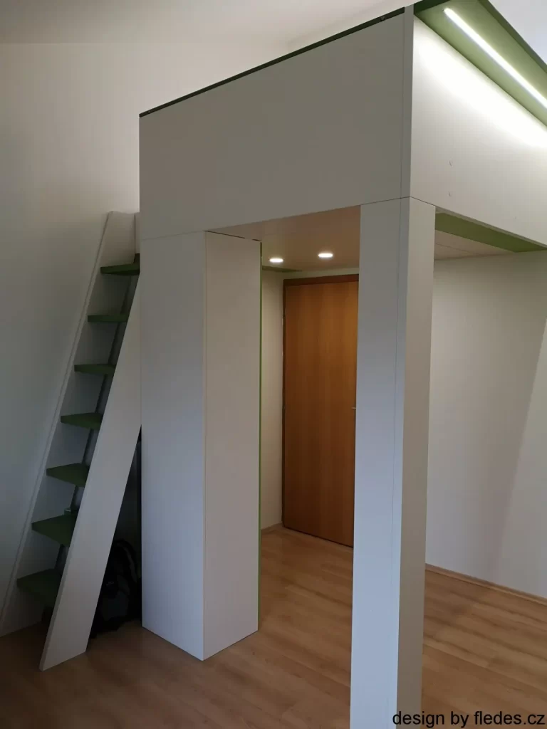 Studentský pokoj Praha + 3D pro výrobu - Truhlářství Pavelka